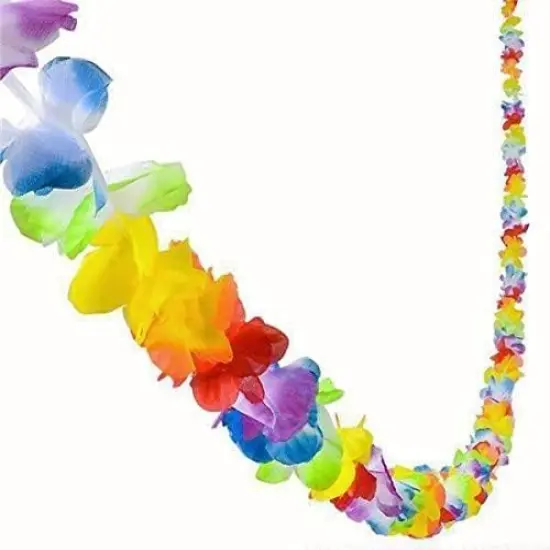 72 ft Plastic Flower Lei Garland/Hawaiian Floral Border/Luau Party Flower Garland/Hawaiian Party Garland/Luau Party Decoration {1}
