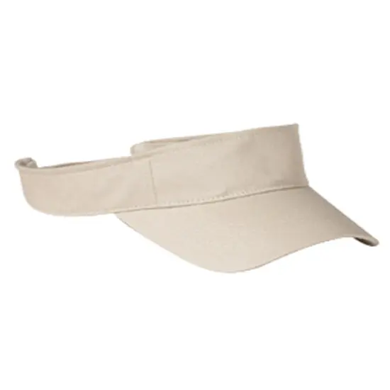 Big Accessories&reg; Cotton Twill Visor WHITE {5}
