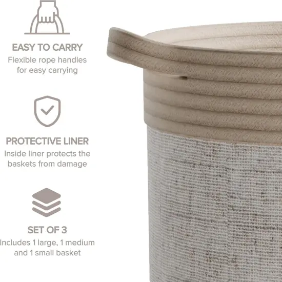 3 Set Decorative Summer Storage Baskets with Safari Animal Prints {4}