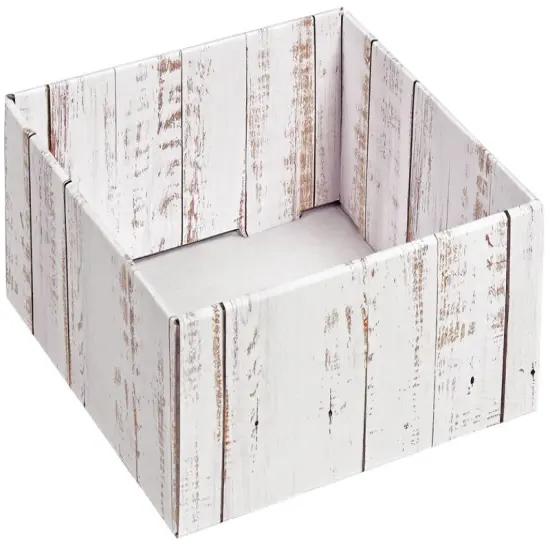 Distressed White Wood Decorative Trays {1}