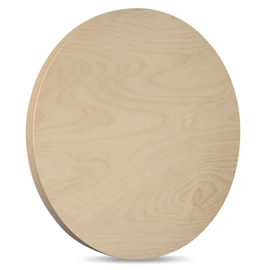 American Easel Cradled Round Birch Painting Panel - 30" Dia. x 7/8" D {1}