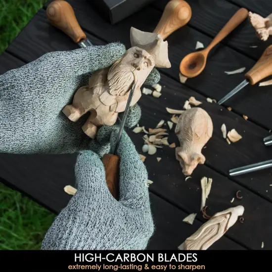 Wood Carving Tools SC05 Wood Carving Kit Wood Carving Set Wood Carving Knife Woodcarving Tools Wood Carving Palm Gouges Wood Chisels Carving Tools Woodworking Kit Carving Knife Woodworking {5}