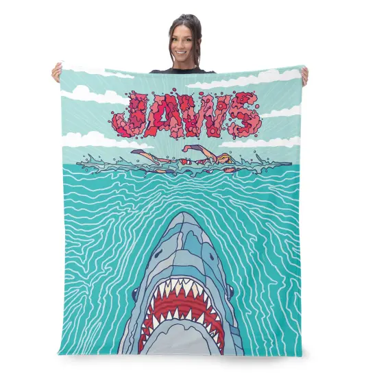 Universal Jaws Silk Touch Throw Blanket Squiggle Poster {2}