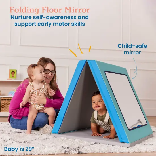 SoftZone Folding Floor Mirror, Sensory Toy Contemporary {3}