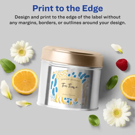 Avery Glossy Clear Arched Square Labels with Sure Feed, 2" x 2-3/16" {3}