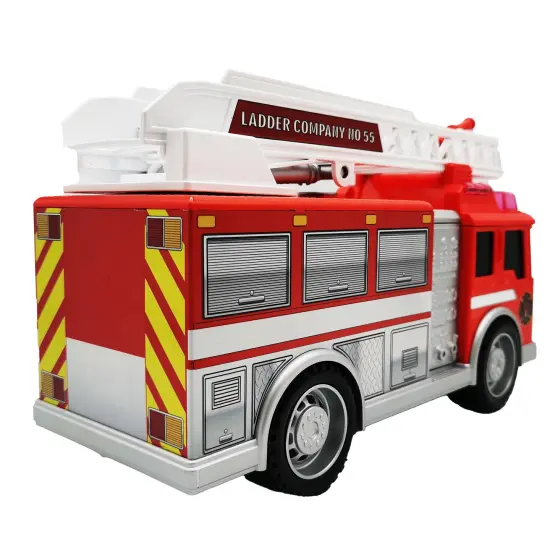 Mighty Wheels: 10" Mighty Fire Truck - Lights & Sounds, Rescue Toy Vehicle, Realistic Water Squirting & Ladder, Durable Indoor-Outdoor Play, Kids 3+ {5}