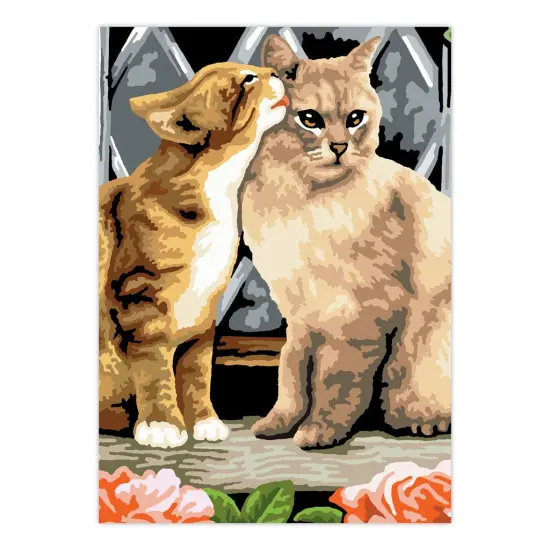 PBN-SET45 | Painting by numbers&trade; 21pc 8.75" x 11.75" Small Cats Painting Project 3-Pack {4}