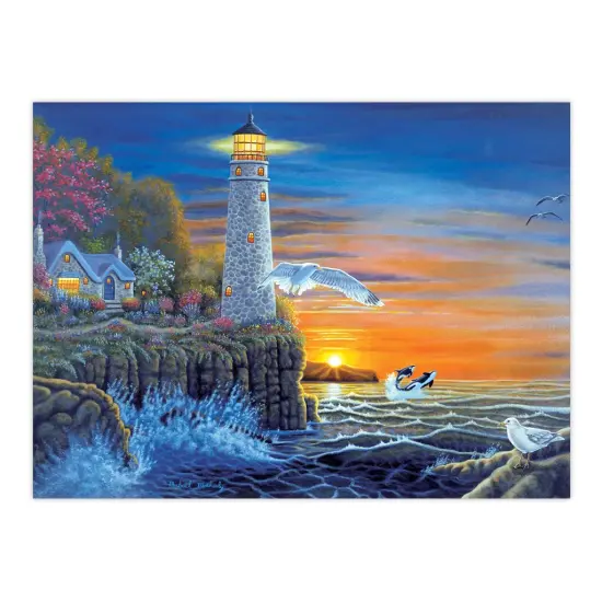 PAL18 | Painting by numbers&trade; 13pc 11.25" x 13.375" Waterside Lighthouse Painting Project {2}