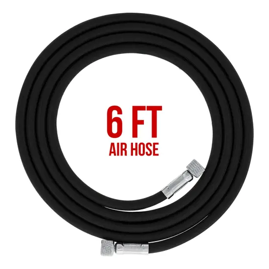 Multi-Purpose Precision Dual-Action Gravity Feed Airbrush with Model TC-828 Twin Piston Air Compressor with Air Storage Tank {5}