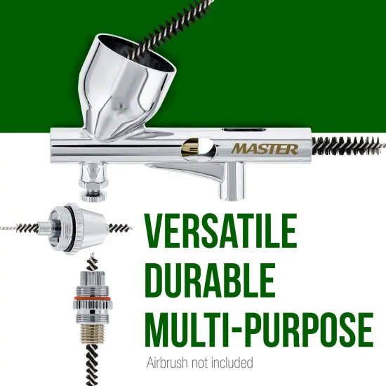 Airbrush Cleaning Kit 11-Piece, Airbrushing Cleaning 5 Brushes, 5 Pokers & How-To Airbrush, Cleaner Set Mini Kit {5}