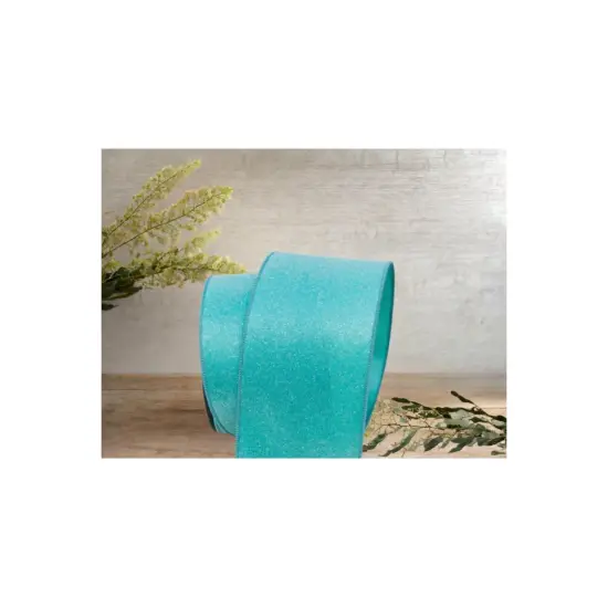 4" Sugar Candy Ribbon: Teal (10 Yards) {3}
