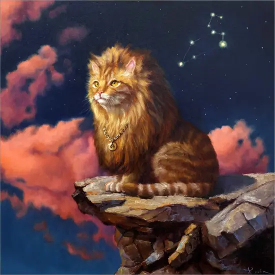 Leo by Lucia Heffernan 13" x 13" Framed Wall Art {2}