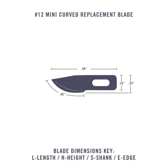 #12 Mini Curved Blade {2}