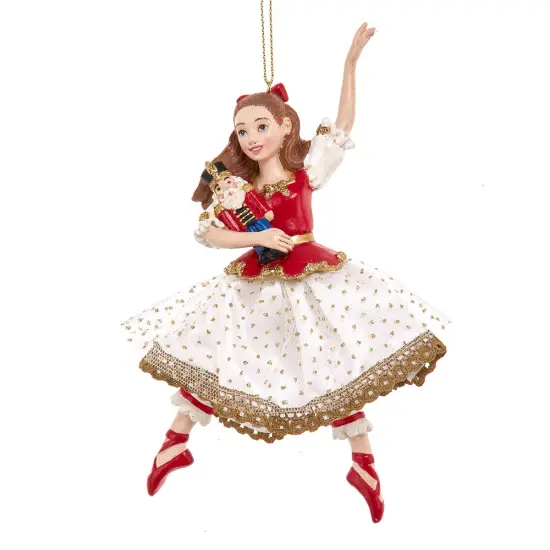 6.5" Clara With Nutcracker Ornament {1}