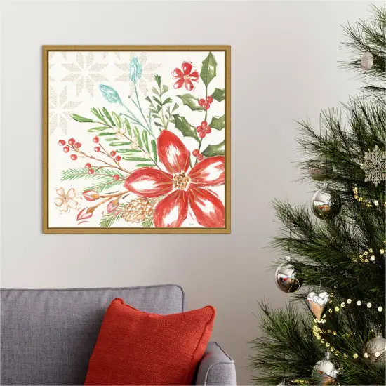 Elegant Holiday III by Veronique Charron Framed Canvas Wall Art {5}