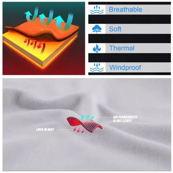 Kitcheniva 3D Print Fleece Neck Warmer Gaiter Winter Face Mask {5}