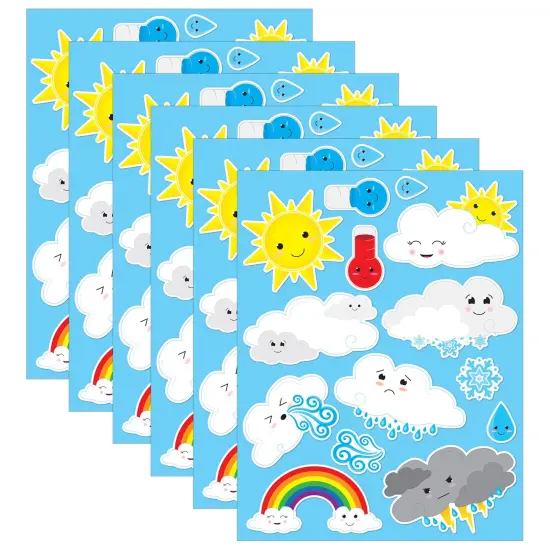 Die-Cut Magnets, Cute Weather, 14 Per Pack, 6 Packs {1}