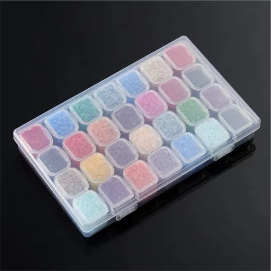 56 Pieces DIY Diamond Painting Tools and Accessories Kits Multiple Sizes Painting Pens for Adults to Make Diamond Art Craft Tweezers Glue Diamond Correction 28 Girds Storage Box {3}