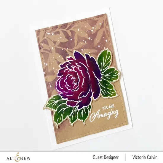 Leaf Bed Stencil {3}