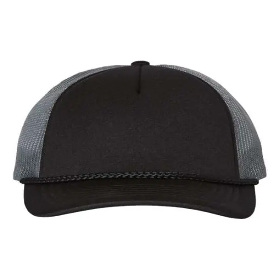 Richardson&reg; Low Pro Foamie Trucker Cap Black/ Ch/ Bl {4}