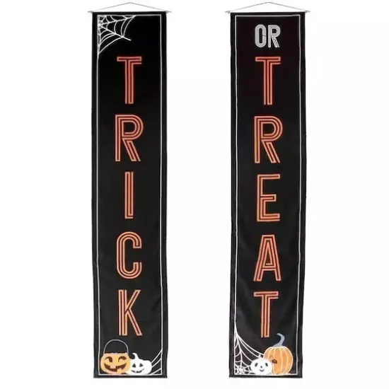 14"x72" Trick or Treat Halloween Banners {1}