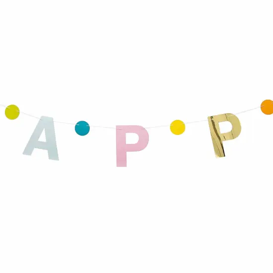 Birthday Cake Honeycomb Garland - 2 Pc {3}