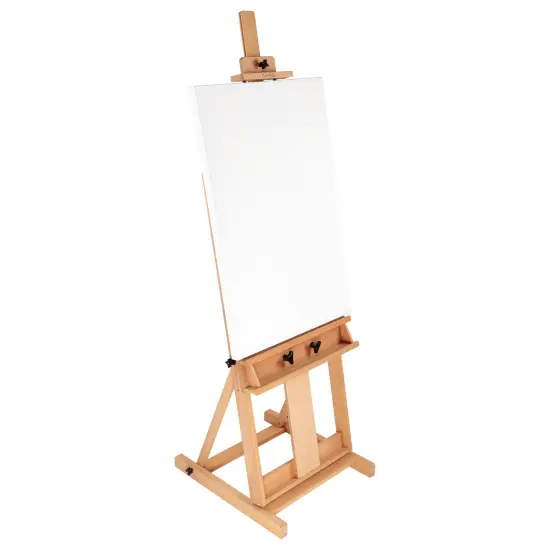 Creative Mark Carolina H-Frame Easel & EZ Rest Mahl Stick Bundle - Durable Light Weight, Adjustable Angle for Drawing and Painting - Natural Finish - Ideal For Artist {6}