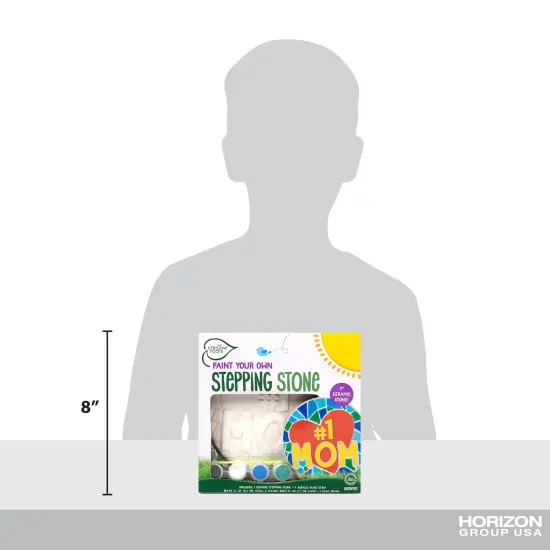 Creative Roots Paint Your Own #1 MOM Stepping Stone, Craft Kits for Kids, Ceramics to Paint, Ages 6+ {5}