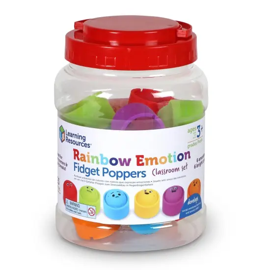 Rainbow Emotions Fidget Poppers Classroom Set {1}