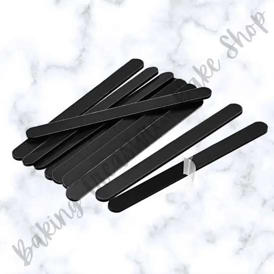 Acrylic Popsicle Sticks- Black {1}