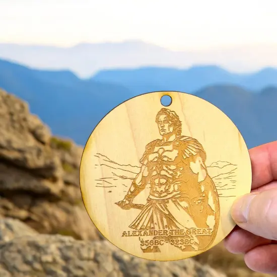 Ornament - Alexander the Great Raw Wood {5}