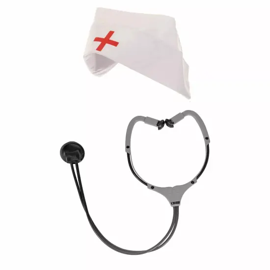 Kitcheniva Nurse Cap & Stethoscope Hat Halloween Prop {1}