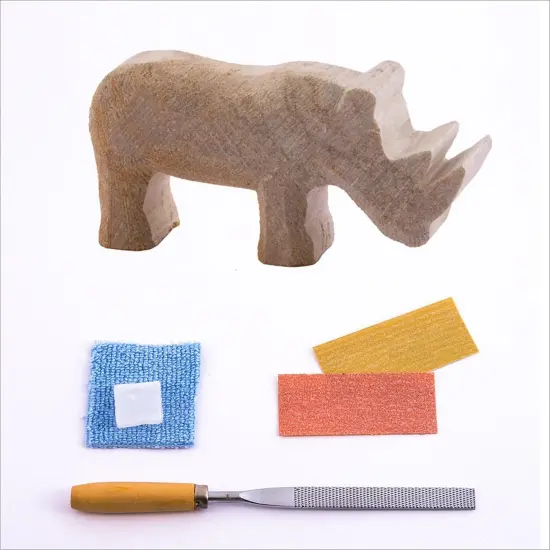 Mothers Day Gift - Rhino Soapstone Carving Kit {2}