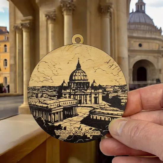 Ornament - Black - Vatican City Rome {5}