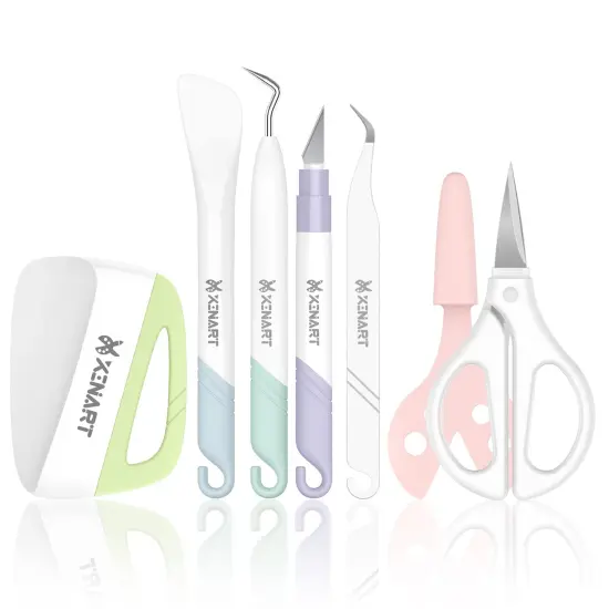 6 tools Weeding Tools Set for Vinyl Craft Knife/Weeder/Scraper/Spatula/Tweezers/Scissors Basic Weed Removal Tool Kit Weeding Cardstock {2}