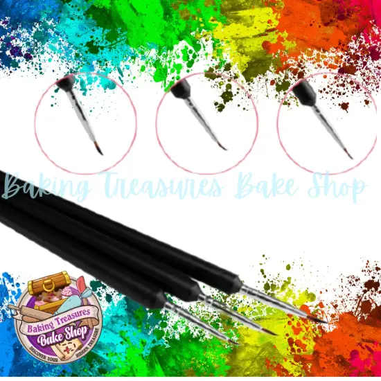 3 Count Fine Detail Brushes {4}