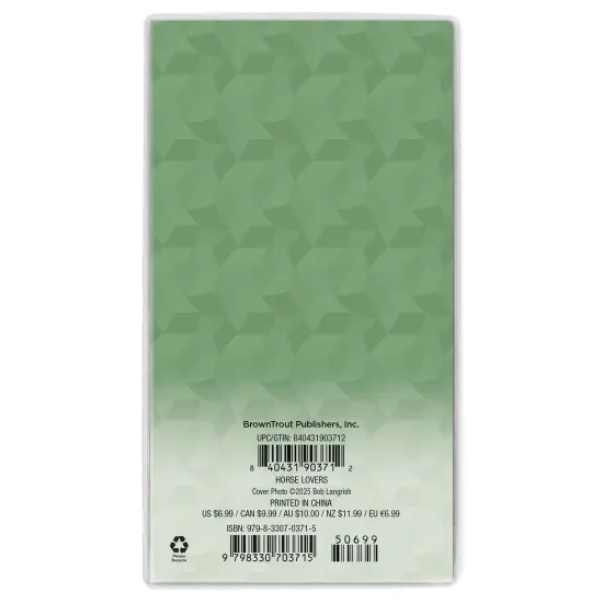 Horse Lovers | 2026-2027 3.5 x 6.5 Inch Two Year Monthly Pocket Planner Calendar {2}