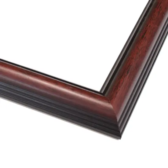 Photo Size Decor Brown Picture Frame - UV Acrylic, Foam Board Backing, Hanging Hardware {2}