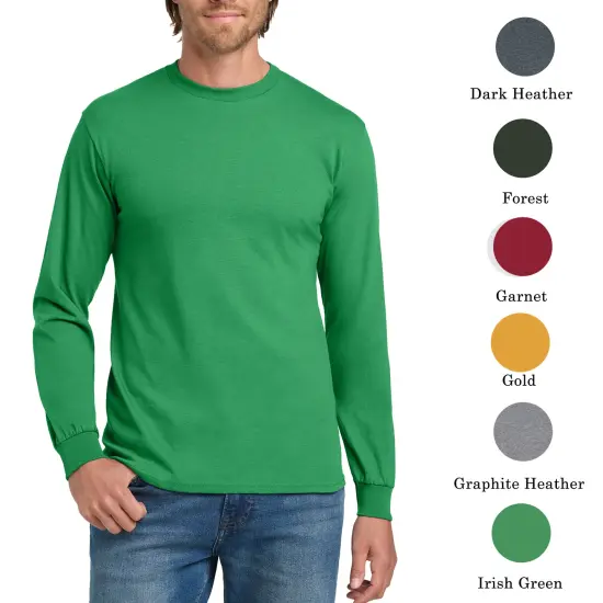 Gildan Heavy Cotton Long Sleeve T-Shirt Carolina blue {4}