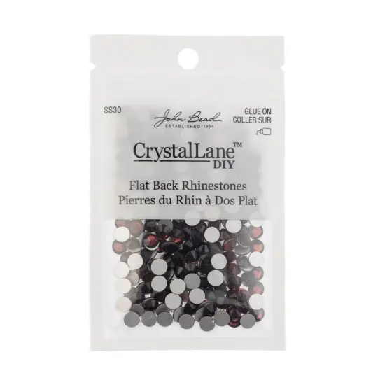 Crystal Lane DIY SS30 Glass Flatback Rhinestones, 288pcs Purple Amethyst {3}