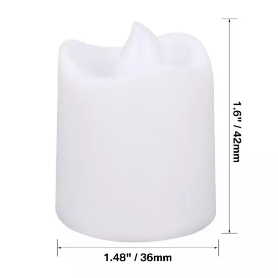 Flameless LED Tea Lights Set, Battery Operated Votive Candles Decor {7}