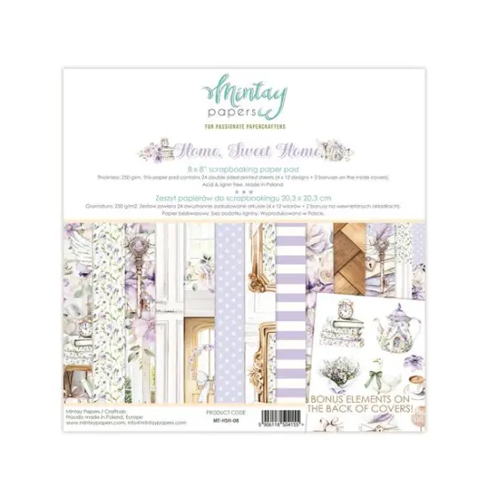 Mintay Home, Sweet, Home 8 x 8 Paper Pad {1}