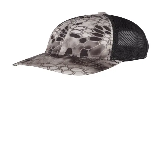 Port Authority&reg; Performance Camouflage Mesh Back Snapback Cap K Typhoon/ Black {7}