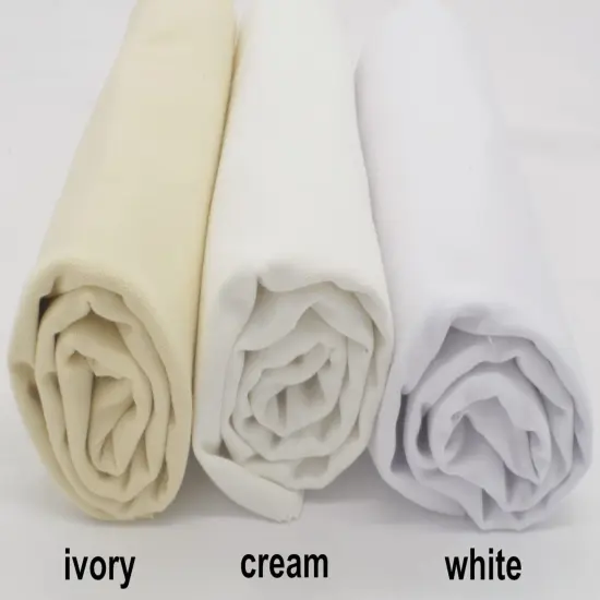 Embroidery Fabric Squares Cotton, 10 Squares of 10 x 10-inch, Cream {3}