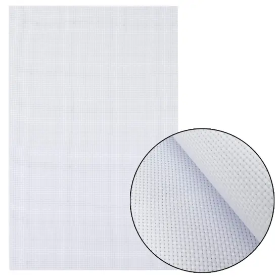 Similane 6 Pieces Aida Cloth 14 Count Cross Stitch Fabric, White, 12 by 18-Inch {6}