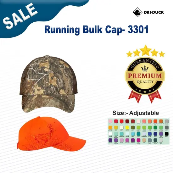 DRI DUCK&reg; Running Buck Cap Blaze Orange - Buck {3}