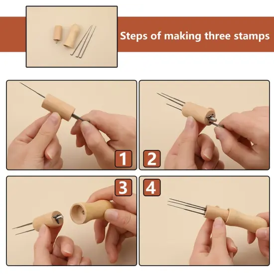 Mayboos 74 Pcs Needles Wool Felting Needles Tools Needle Felting Supplies Felting Tools Needle Felting Tool with 3 Sizes Felting Needles for Beginner Professional {4}