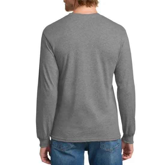Gildan Heavy Cotton Long Sleeve T-Shirt Graphite heather {3}