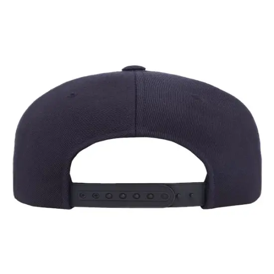 YP Classics&reg; Flat Snapback Cap Dark Navy {2}