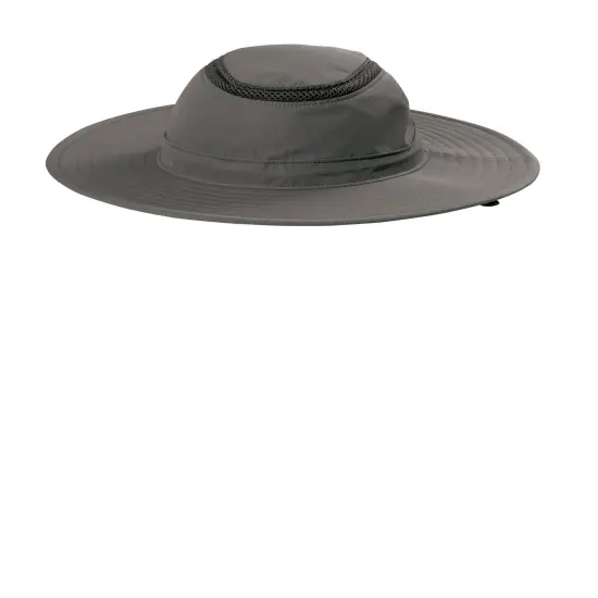 Port Authority&reg; Outdoor Ventilated Wide Brim Hat Sterling Grey {1}